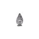 Silver Brass Buddha Face Incense Stick Holder